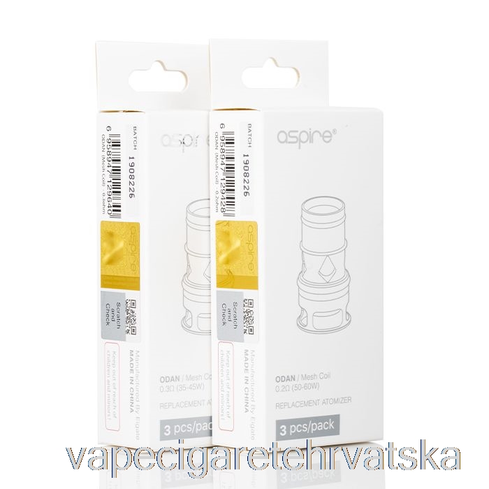 Vape Cigarete Aspire Odan & Odan Mini Zamjenske Zavojnice 0,18 Ohm Mrežaste Zavojnice